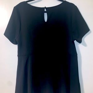 Black Peplum Top- Torrid